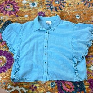 Universal Thread Ruffle Sleeve Top